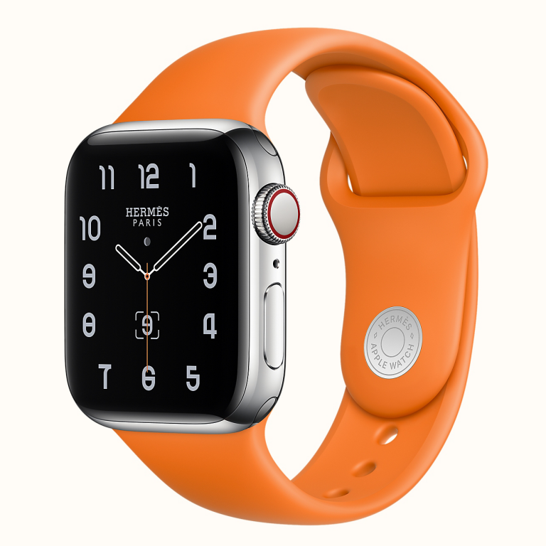 Hermes Orange Sport Band 44mm M/L for Apple Watch - Zadigg