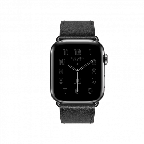Space Black Series 6 case & Band Apple Watch Hermes Single Tour 44 mm