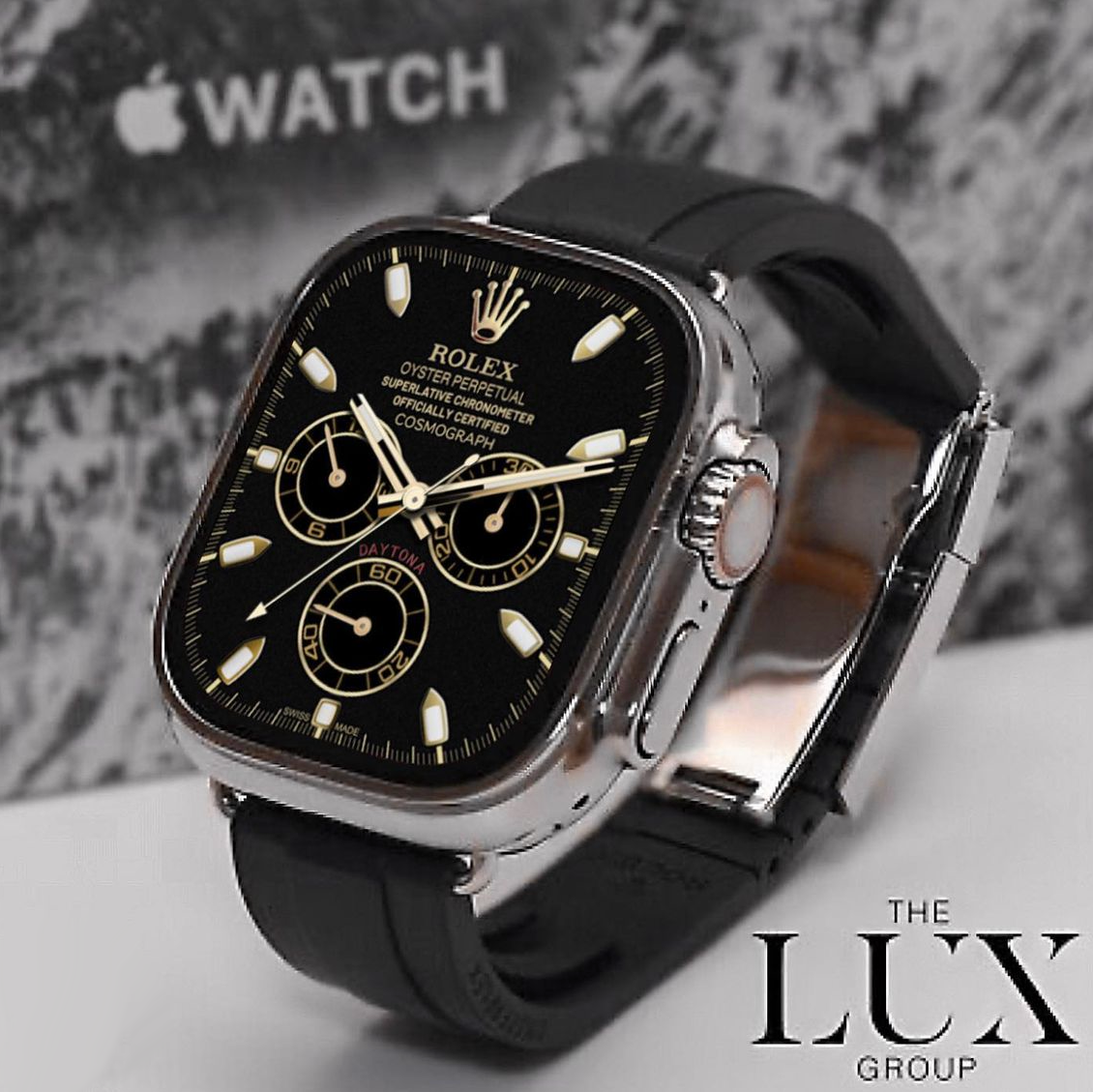 bestille Forhåbentlig Korrespondance Rolex Custom Face For Apple Watch Ultra 49mm - Zadigg