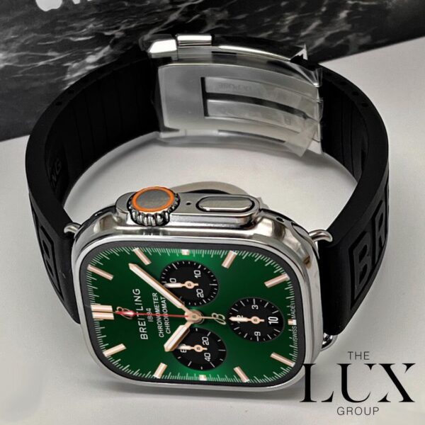 Breitling Chronomat Green Gold Face For Apple Watch Ultra 49mm